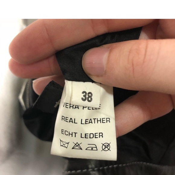 Foce 100% Leather Moto Jacket Sz 38 - Picture 4 of 8